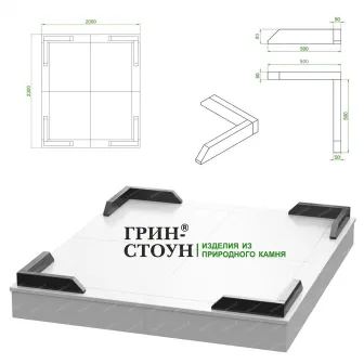 Купить Гранитная ограда ГО-00-01 в Минске