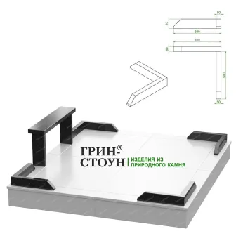 Купить Гранитная ограда ГО-00-02 в Минске