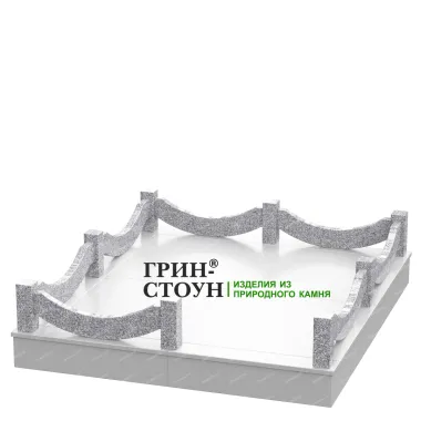 Купить Гранитная ограда ГО-32-01 в Минске