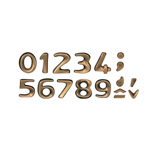 Цифры и знаки 46054 - Шрифт Мундиал используется для оформления габаритных памятников. Символы шрифта достаточно крупные, объёмные. Накладные буквы гармонично дополнят монумент с медальоном в бронзовой рамке. Для каждого шрифта можно подобрать подходящий дизайн рамки.
