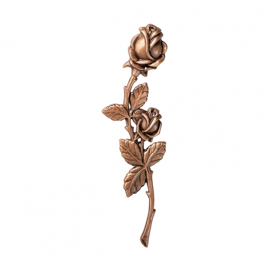Роза P29541/21 - Цветок небольшого размера гармонично выглядит как в одиночном варианте, так и в композиции из нескольких одинаковых цветов. Две или три розы можно расположить в углу надгробной плиты, несколько розочек могут стать изящным обрамлением медальона.